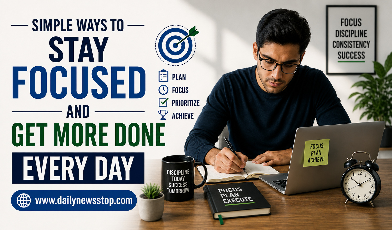 Read more about the article Simple Ways to Stay Focused and Get More Done Every Day
