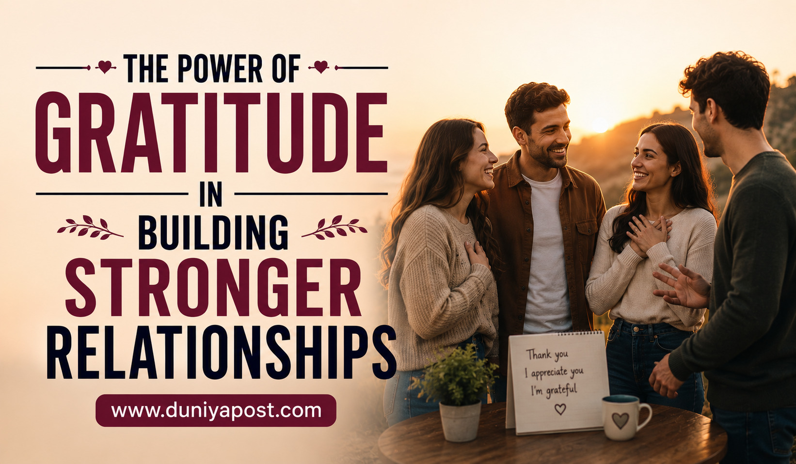 Read more about the article The Power of Gratitude in Building Stronger Relationships
