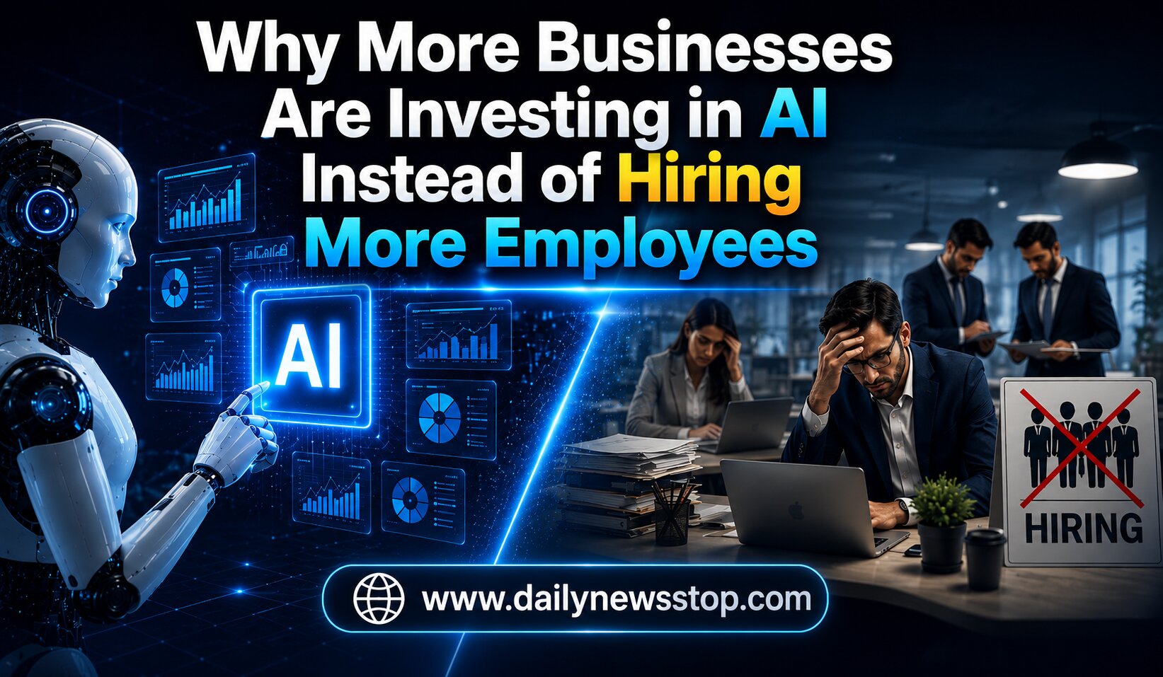 Read more about the article Why More Businesses Are Investing in AI Instead of Hiring More Employees