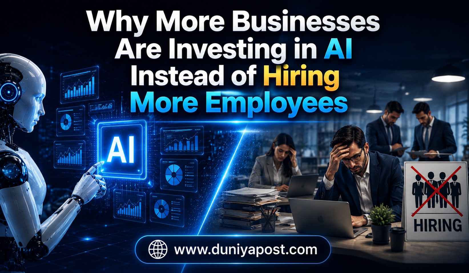 Read more about the article Why More Businesses Are Investing in AI Instead of Hiring More Employees