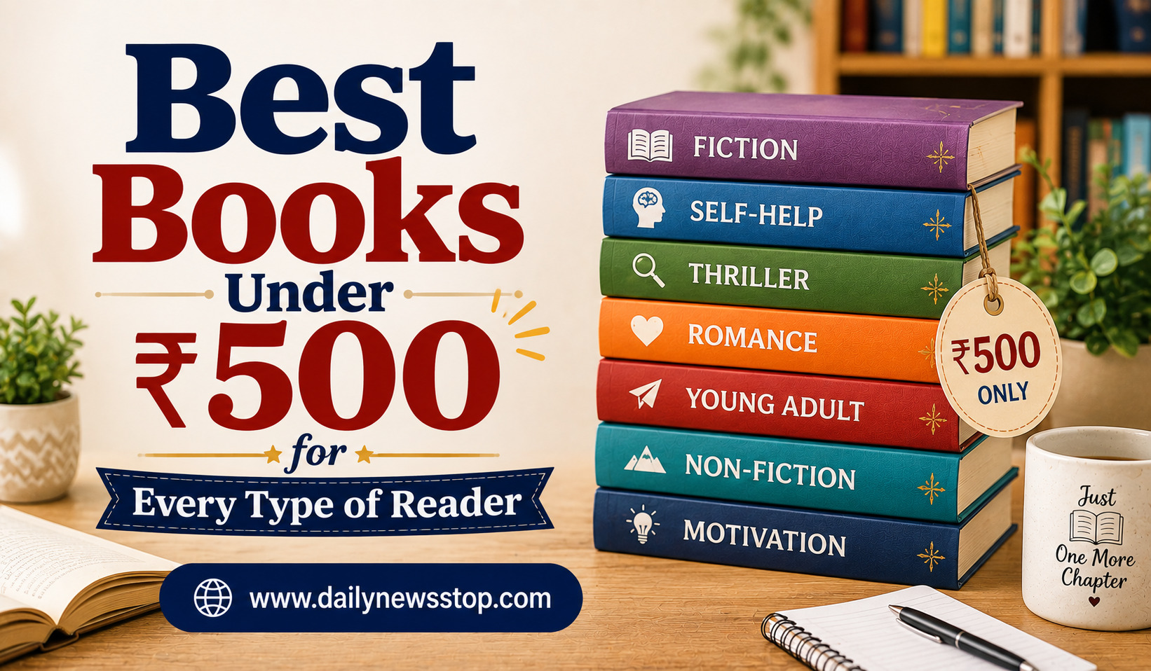You are currently viewing Best Books Under ₹500 for Every Type of Reader