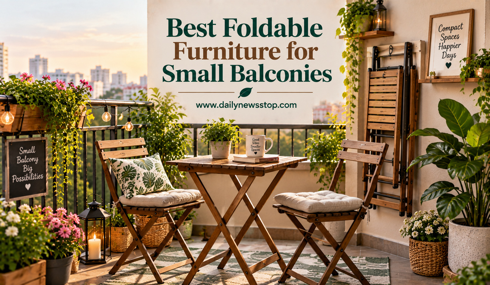 Read more about the article Best Foldable Furniture for Small Balconies