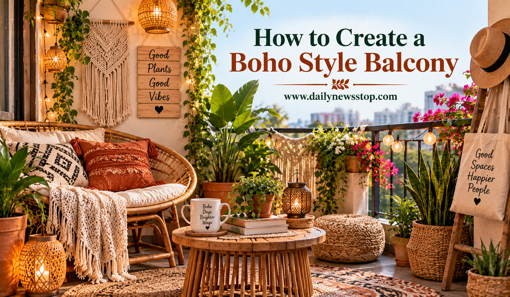 Read more about the article How to Create a Boho Style Balcony