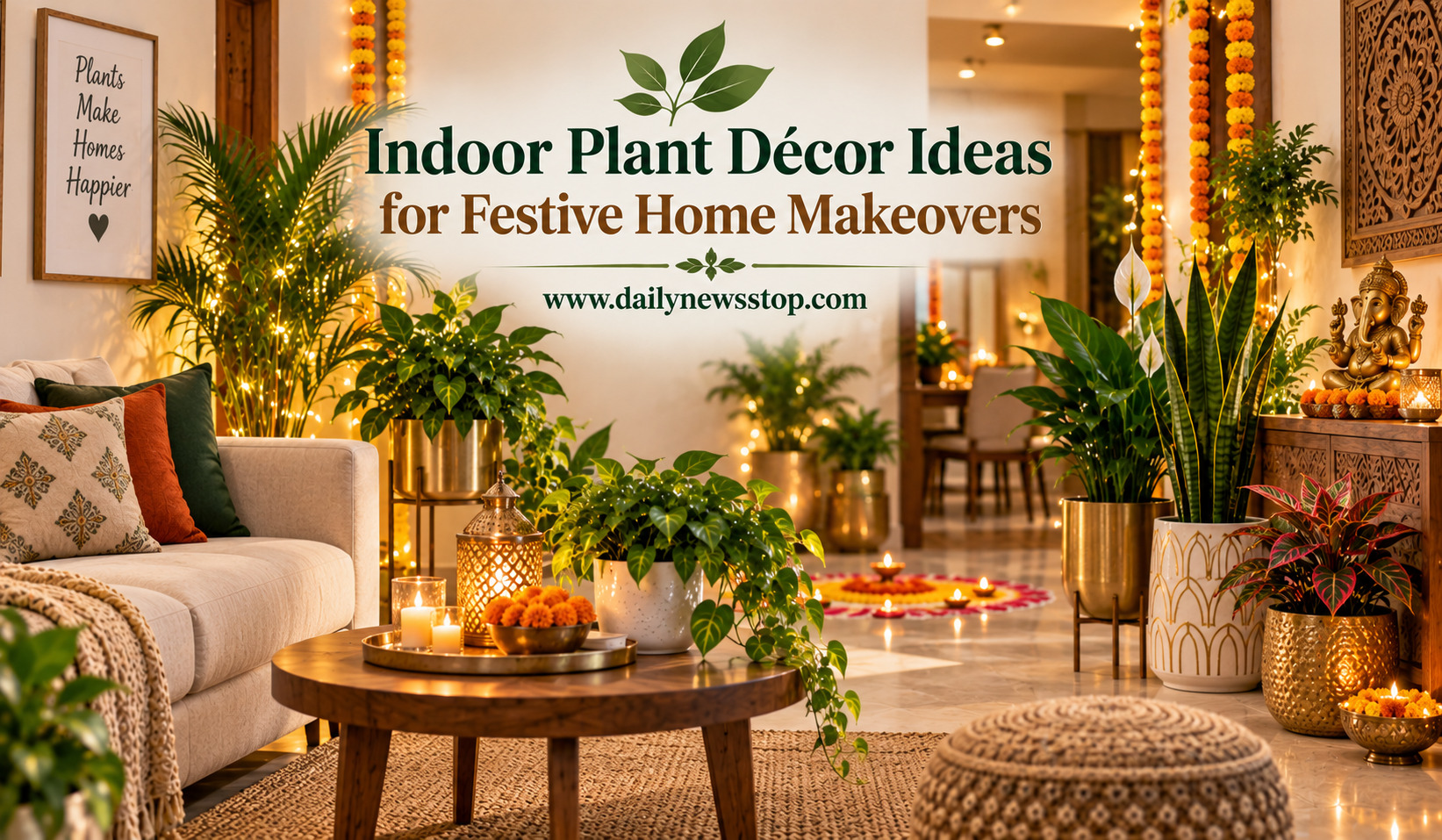 Read more about the article Indoor Plant Décor Ideas for Festive Home Makeovers